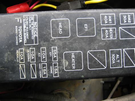 1996 toyota t100 fuse box for 